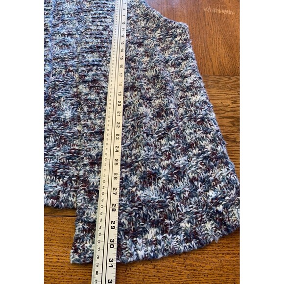 Chico's Sz 3 Marled Sweater Vest Cardigan Super Soft Cozy Stretchy Sz XL/16 Long - Picture 6 of 7